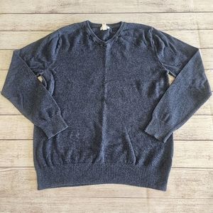 Cat & Jack Blue Long Sleeve V-Neck Lightweight Sweater Size XL (16)